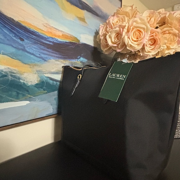 Lauren Ralph Lauren Black Tote Bag - Picture 2 of 7